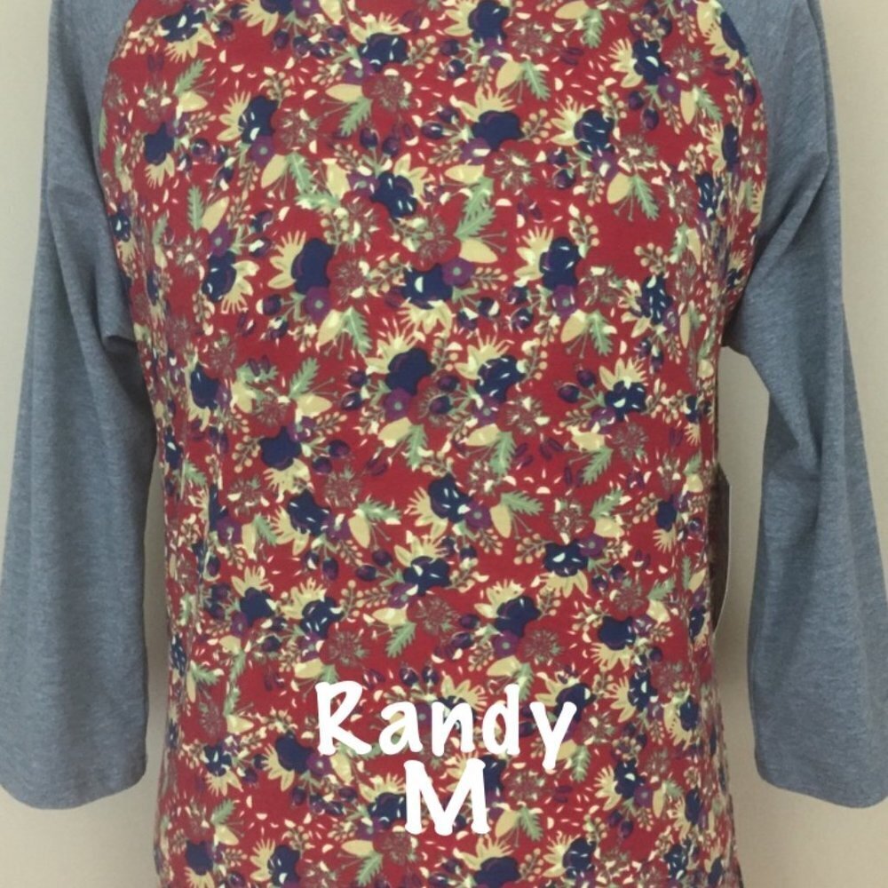 LuLaRoe Randy Baseball T new with tags